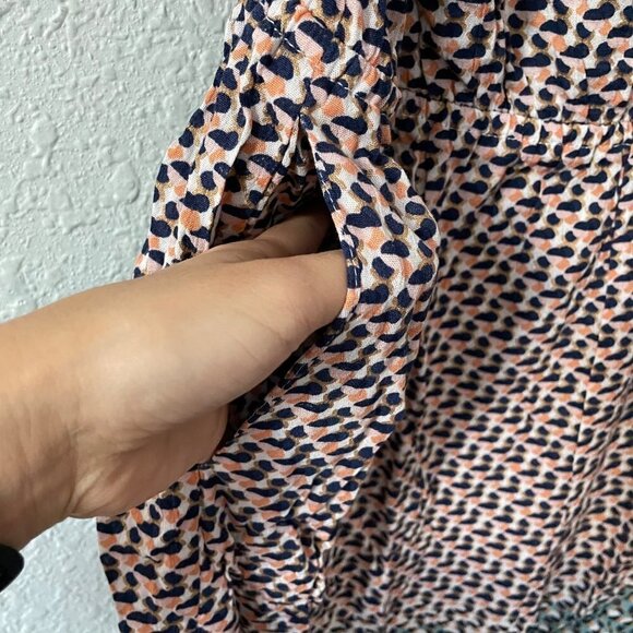 NWT Anthropologie Elevenses Madalenna Ruffle Sleeve Romper Women's Size Medium - Picture 6 of 8